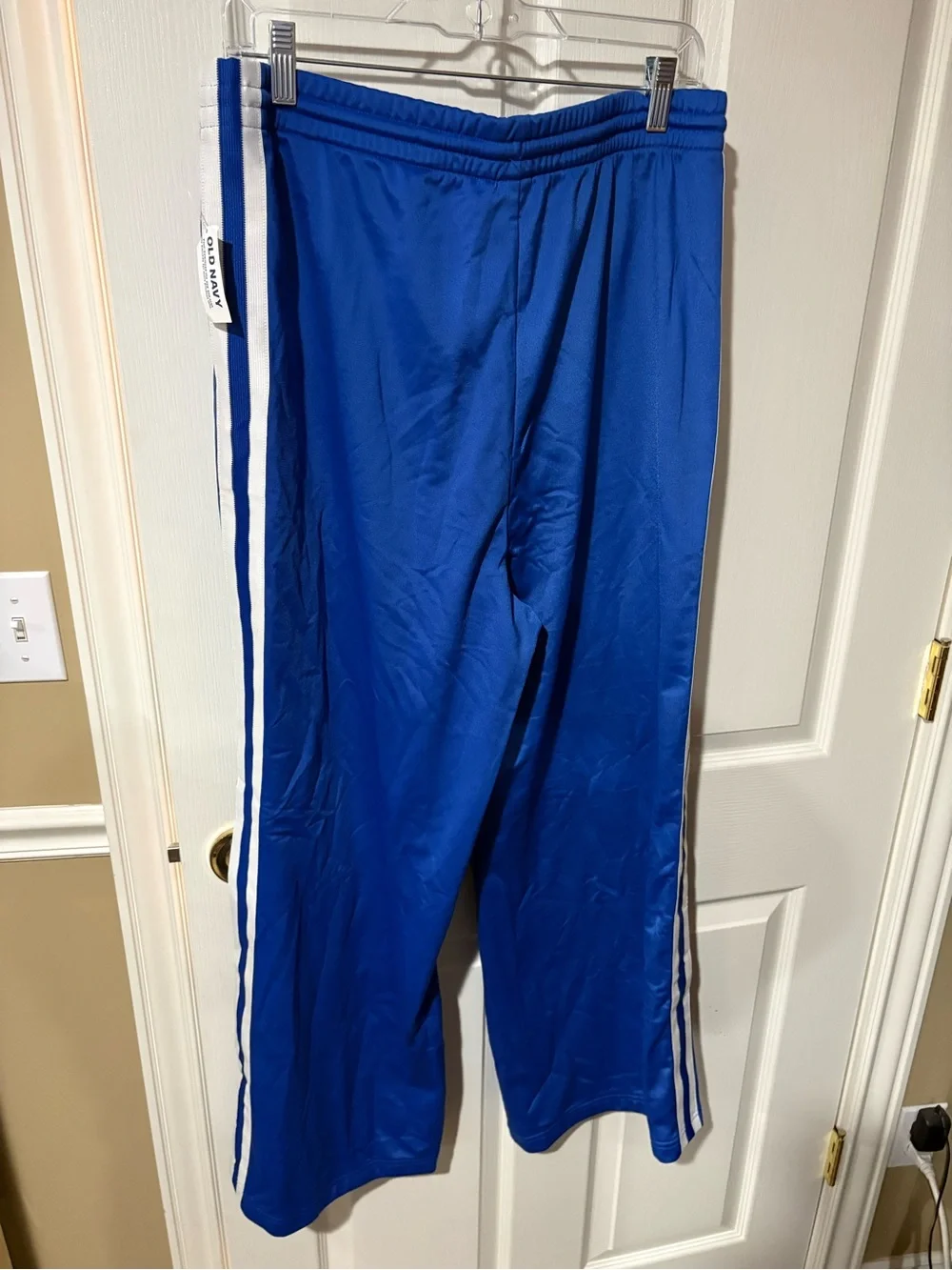 Old Navy Royal Blue Joggers with White Side Stripes